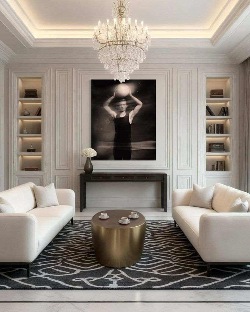 YOU HOLD ALL THE CARDS shown in an interior