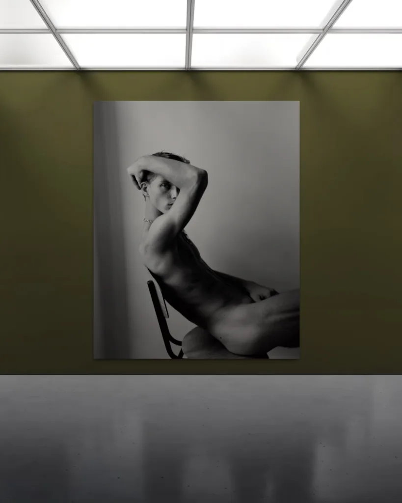 THE LOVER shown in an interior
