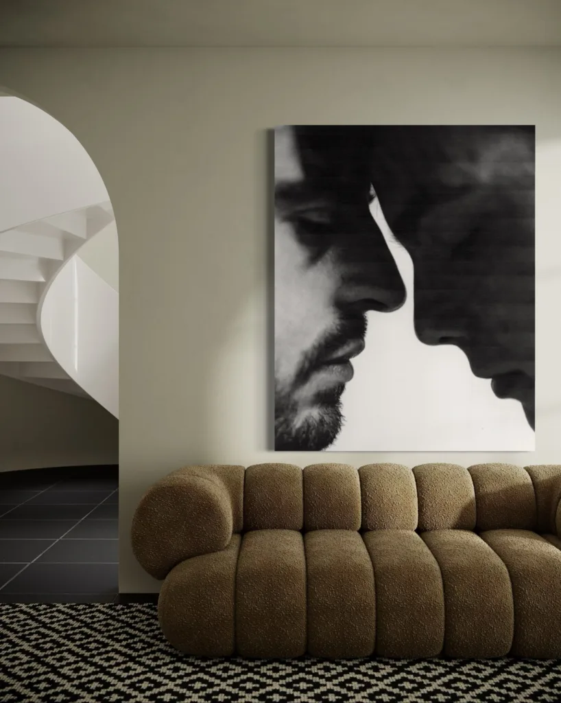 LOVERS shown in an interior